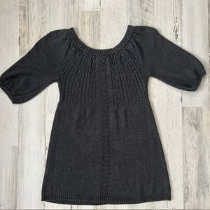 Grey Knitted Babydoll Shirt